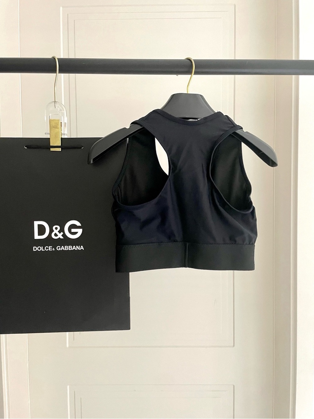 Dolce & Gabbana Black Logo Sports Bra and Leggings Set - Picture 4 of 7